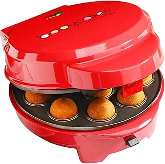 3-in-1 Removable Plate Treat Maker - Baking Gadgets for Cake Pops, Cupcakes & Donuts - Mini Kitchen Appliance & Baking Tool - Gift for Bakers - Includes Non-Stick Baking Plates