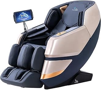 MassaMAX MT339 4D Massage Chair, Full Body Recliner with Auto Footrest, Zero Gravity, OTA Cloud Tech, SL Track, Deep Yoga Stretch, 27 Modes, APP, AI Control, and Heating (Magic Black)