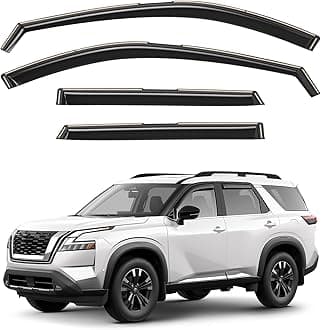Window Deflectors Smoke Tinted in-Channel Side Window Vent Visor Deflectors Rain Guards Compatible with Nissan Pathfinder 2022-2026 - 4pcs. GW0848