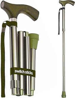 Switch Sticks Folding Walking Cane For Women & Men