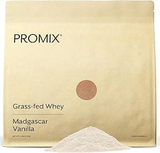 Performance Whey Protein Powder Concentrate - PROMIX Standard 100 Percent All Natural Grass Fed & Undenatured - Best for Optimum Fitness Nutrition Shakes & Energy Smoothie Bowls: Vanilla 0.5kg Bulk