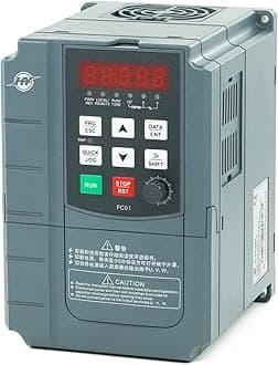 HUANYANG VFD Variable Frequency Drive,1 Phase Input, 3 Phase 0-400HZ Output, 2.2kW 3HP 110V for Motor Speed Control,FC Series