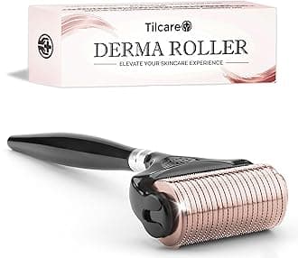 Ultra-Wide Derma Roller for Face - At-Home Microneedling Kit, 0.25 mm Microneedle Roller for Skin Care, Derma Roller for Scalp Hair and Beard, Superior to a Microneedling Pen/Derma Pen