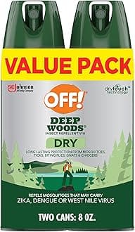 Off! Deep Woods Insect Repellent VIII Dry, 4 Ounce, 2 Count, Aerosol