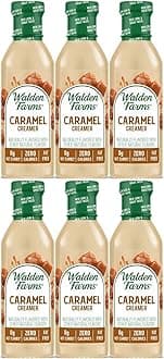 Caramel Coffee Creamer – Zero Calorie, Gluten-Free, Low Carb, Keto-Friendly, Sugar-Free, Rich Caramel Flavor – 6-Pack, 12 oz Bottles