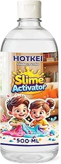 - HOTKEI (500 ml) Slime Activator DIY Magic Toy Jelly Putty Making kit Set Borax Activator Liquid Gel Toy for Boys Girls Kids for Making Slime at Home