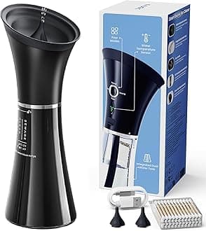 Upgraded Ear Wax Removal with One-Piece Waste Tank - Safe Ear Cleaner with Smart Water Temperature Sensor - Effective Ear Irrigation Kit with 4 Pressure Levels & USB-C Cable - IPX7 Waterproof