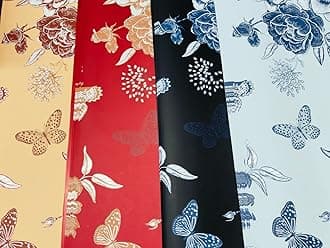 Just Flowers Waterproof Floral Wrapping Paper, Gift Wrapping Paper Roll Sheet, Florist Bouquet Supplies (Multicolor, Flower Print)