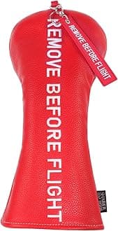 SHABIER Golf Head Cover with Remove For Flight Design for Golf Club (Red Driver Cover)