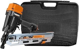 Pneumatic 21 Degree Framing Nailer | 2" – 3-1/2” Nails | Anti-Dry-Fire, Dual Trigger, and Depth Adjust | 7-Year Warranty | PFR2190