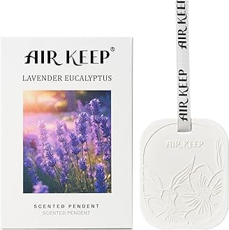 Airkeep Car Air Freshener - Lavender Eucalyptus Handmade Scented Ceramic for Drawers and Closets, Car Air Freshener Gifts for Men Women Car Fragrance