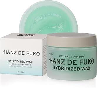 Hybridized Wax – Medium Hold, Satin Shine – Men’s Hair Styling Wax, 2 oz
