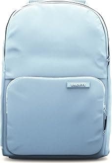- BREVITE The Backpack- Casual daypack backpacks for every function. Compact but spacious 18L aesthetic traveling backpack with laptop compartment. (Misty Blue)