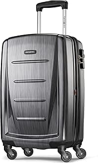 Polycarbonate 23 inches Hard Luggage Suitcase (56844_Grey, Charcoal)
