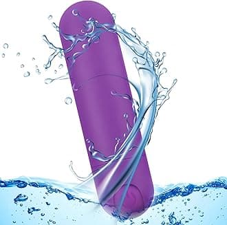 Kverg Handheld Electric Back Massager - Mini Waterproof&Rechargeable Handheld Deep Tissue Neck Purple