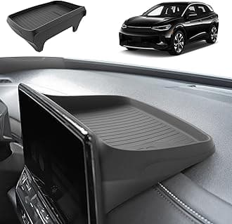 2025 Audi Q5 Dash Console Organizer - Behind Screen Organizer For 2021-2025 Audi Q5/Q5L/A5/S5 & 2020-2025 Audi A4L/A4/S4 & 2020-2025 VW ID.4 Accessories Silicone Dashboard Storage