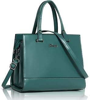 Women Feminina Solid Top Handle Tote Hand Bag