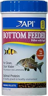 API BOTTOM FEEDER SHRIMP PELLETS Fish Food 7.9-Ounce Container