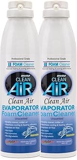Clean Air 2 Pack Bundle Automotive AC Coil Cleaner Foaming Coil Cleaner for AC Condenser Coil Cleaner Car AC Cleaner Coil Cleaner Air Conditioner Cleaner Spray Refresh Air Conditioner (Unscented)