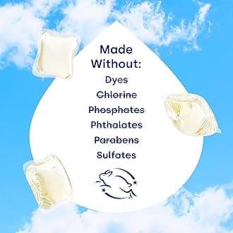 Dropps Stain & Odor Laundry Detergent Pods: Clean & Crisp | 64 Count | HE Compatible + All Washers | Cold Wash + All Temperatures | Tackles Tough Odors | Low Waste Packaging