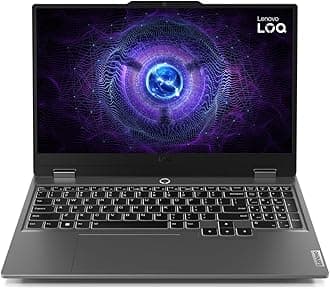 Lenovo LOQ 15IAX9 Gaming Laptop with LA1 AI Chip, 15.6" FHD 144Hz Display, Intel i5-12450HX, 12GB RAM, 512GB SSD, RTX 3050 6GB, Backlit Eng- Ar KB, Win 11, Luna Grey - [83GS0079AX]