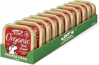Lily's Kitchen Organic Beef Supper Wet Dog Food Box 11x150G