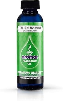 AROMAR Premium Fragrance Oil, Pack of 3 Italian Jasmine 2oz. Bottles. Long Lasting Aromatic Scent, Fresh and Revitalizing Aromatherapy for Living Room, Bedroom, and Kitchen