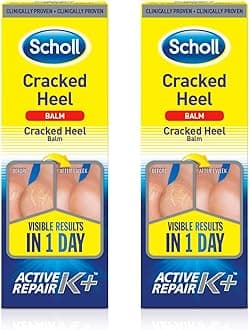Cracked Heel Complete Cream with Repair K+, 60ml - Moisturising Treatment Cream for Cracked Heels and Dry Skin with Keratin (Pack Of 2)