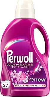 Perwoll Liquid Detergent, Flower Frenzy (1 x 27 Washes), Color & Whites, Floral Scent, 1.35L