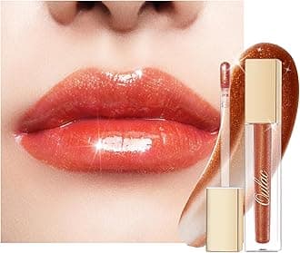 Oulac Shimmer Liquid Lipstick High-Shine Glitter Lip Gloss for Women Shimmer Non-Sticky Glossy Finish Liquid Lipstick Hydrating Lip Gloss Fuller-looking Lip Makeup Vegan & Cruelty-Free 02