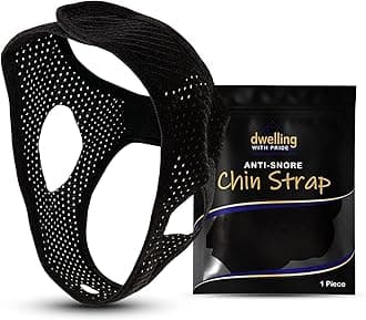 Anti Snore Chin Strap - Anti-Dry Mouth Chin Strap for CPAP Users - Stop Noise - Snoreless Sleeping Solution for Men and Women - Breathing Aid for Snoring
