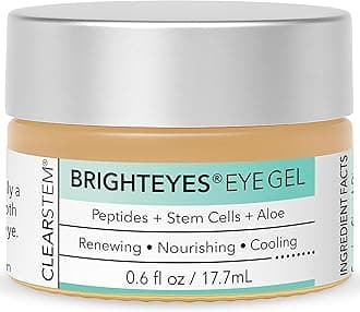 - CLEARSTEM - BRIGHTEYES - Eye Gel - Nourishing Eye Cream - Lip Renewal - Cooling Gel - Stem Cells Blend - Peptides, Collagen, Aloe Vera - Gluten Free - Beauty, Self Care, Skin Care - 0.6 fl oz