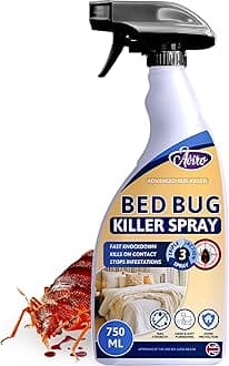 Bedbug Spray - Fast Acting Bed Bug Killer Spray for Immediate Control & Ongoing Prevention. Triple Action Professional Strength Bedbug Treatment for Home, Use On Hard & Soft Furnishings. 750ml