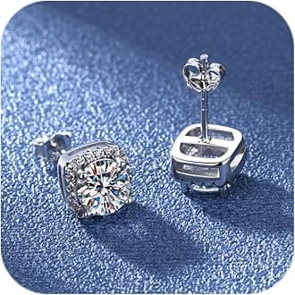 Diamond Earrings for Women 2025 Trendy 925 Silver Hypoallergenic Colorful Earrings Wedding Jewelry Birthday Gifts for Her