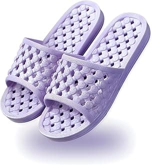 Shower Shoes Quick Drying Slippers for Women Men, Non Slip House Shoes Cushioned Thick Sole Bathroom Slippers Indoor Outdoor Soft Platform Sandals for Living Room College Dorm Beach SPA Gym Pool