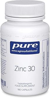 Zinc 30 - Zinc Picolinate 30mg - Highly Absorbable Hypoallergenic Supplement - 180 Capsules