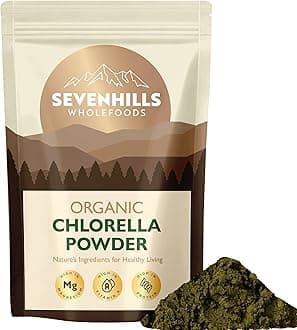 Sevenhills Wholefoods Organic Chlorella Powder 200g | Broken Cell Wall | High in Vitamin & Minerals