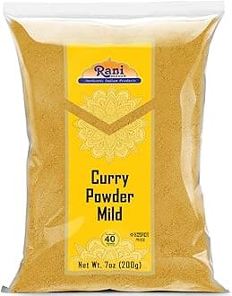 Rani Curry Powder Mild (10-Spice Authentic Indian Blend) 7oz (200g) ~ All Natural | Salt-Free | NO Chili or Peppers | Vegan | No Colors | Gluten Friendly | NON-GMO | Kosher | Indian Origin