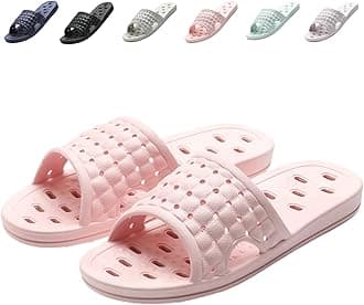 COZYAREAShower Shoes Quick Dry Non-Slip Bathroom Slippers for Men Women Dorm Home Slides