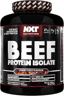 Beef Protein Isolate Juice, High Beef Protein in Natural Amino Acids - Paleo, Keto Friendly - Dairy Lactose and Gluten Free | 1.8kg (Cherry Cola)