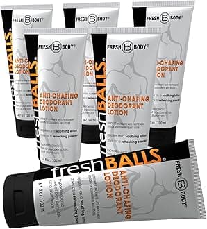 Fresh Body BALLS Male Hygiene Antiperspirant Lotion 3.4 oz 6 PACK