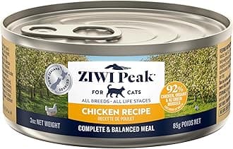 Peak Grain Free Cat Food Tins - All Natural High Protein Pate - New Zealand Free Range Chicken Recipe - 24 x 85g Multipack