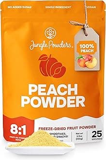 Freeze Dried Peach Powder 3.5 Ounce Bag Powdered Peaches Peach Powder for Baking Peach Flavoring Freeze Dried Fruit Powder No Sugar Added Filler Free Dehydrated Peaches