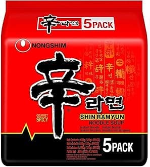 Shin Ramyun Noodle Soup 5 x 120 g