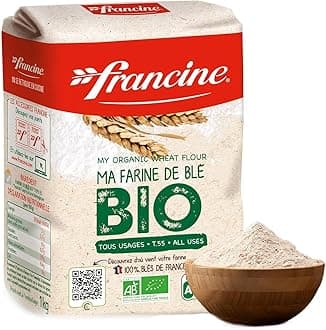 Francine Farine de Ble Bio - French All Purpose Organic Wheat Flour - 2.2 lbs