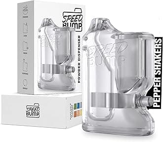 Portable Pepper Shaker (Clear) - Versatile Seasoning Set, Multi Functional Salt Dispenser Spice Shakers for Easy Use - Convenient & Discrete Plastic Salt and Pepper Dispenser for Fine Spices