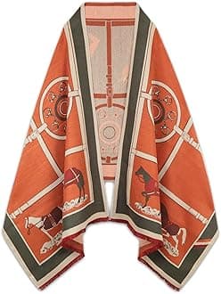 - Scarfs for Women Pashmina Silky Shawl Wrap for Evening Dressing Blanket Open Front Poncho Cape