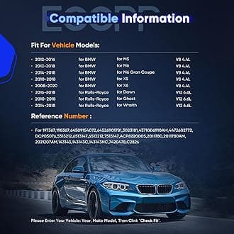 ECCPP A/C Compressor with Clutch 2011-2016 Fit for BMW 550i 4.4L 2010-2018 Fit for BMW X5 4.4L AC Compressor