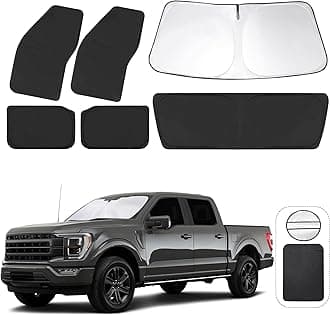TINGLU Window Shades for Ford F150 4Door 2021-2025 2026 Accessories Car Side Full Windows Rear Triangular Windshield Sun Shade Sun UV Rays & Privacy Protection for Camping,Napping,and Relaxing 6PCS