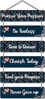 Artvibes Pursue Your Passion Motivational Quote Wooden Wall Hanger | Quotes Decor Item | Motivational Wall Decor | Wall Poster | Graphic Art | Gift Items | Office Wall Decoration Items (WH_3246N)